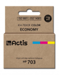 ACTIS KH-703CR ra&scaron;alas (atitikimas HP 703 CD888AE; Standartinis; 12 ml; spalvotas)