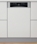 Whirlpool indaplovė WSBO 3O34 PF X Integruojama Plotis 45 cm Vietovių skaičius 10 Programų skaičius 8 Energijos efektyvumo klasė D Ekranas Nerūdija...