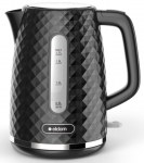 C280C ELDOM virdulys ELLI, tūbė 1,7 l, galia 2200 W, juodas, strix, juodas