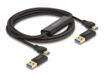 DeLOCK USB-C kabelių rinkinys 2 m juodas