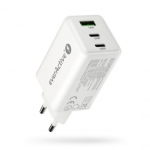 Įkrovikis GaN 1 x USB, 2 x USB-C greitos įkrovos 4+ 65W baltas