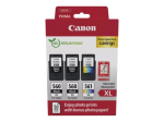 Canon PG-560XL x2/CL-561XL nuotraukų vertybinis paketas spalvotas (ciano, magenta, geltona) inko/popieriaus rinkinys
