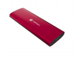 NATEC RHINO M.2 NVME LITE i&scaron;orinis SSD dėklas USB-C 3.2 GEN 2 RUBY RED