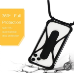 Universal lanyard with foldable stand