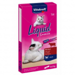VITAKRAFT Cat skystas užkandis su jautiena - kačių delikatesai - 6 x 15g