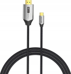 Vention USB-C iki HDMI kabelis 4K@60Hz žiedinis 2m pilkas