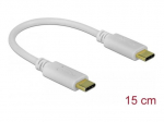 Delock USB Type-C kabelis 15cm baltas