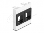 Delock Easy 45 rakto modulio laikiklis 45 x 45 mm - balta