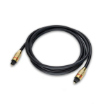 RoGer TOSPD2M SPDIF Toslink optinis garso kabelis 2m auksinis