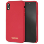 Guess GUHCI61LSGLRE Kietas silikono dėklas iPhone Xr / raudonas