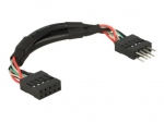 Delock USB 2.0 Pin Header vidinis kabelis 10cm - Juodas