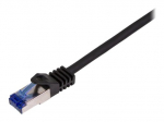 LogiLink Professional Ultraflex CAT 7 kabelis/CAT 6a jungtys S/FTP 50cm trumpasis kabelis juodas RAL 9011