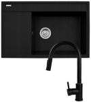 Kotleno rinkinys PYRAMIS CAMEA (79x50) 1B 1D R + Čiaupas IDEA Black Edition - 070168502BE - Vulkanas