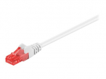 Goobay CAT 6 U/UTP CCA 0.5m Baltas Kabelis