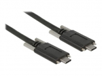 Delock USB Type-C kabelis 1 m juodas