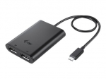I-TEC USB C į Dual DisplayPort VideoAdapter 2x DisplayPort 4K Ultra HD suderinamas su Thunderbolt 3