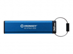 Kingston IronKey Keypad 200 32GB USB 3.2 Gen 1 mėlyna saugi USB atmintinė