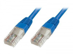 DIGITUS Ecoline CAT 5e neekranuota dviguba pora (UTP) 1m patch kabelis, mėlynas