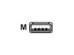 Honeywell 4 pin USB Type A (vyri&scaron;kas) - Juodas 3m USB / maitinimo kabelis