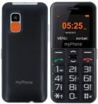 myPhone Halo Easy Juoda 1.77 " TFT 24 MB 32 MB Vienas SIM Bluetooth Pagrindinės kameros rai&scaron;ka 0.3 MP 1000 mAh
