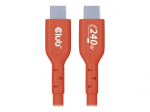 Club 3D CAC-1513 USB-C 240W Kabelis 3m Oranžinis