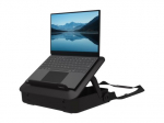 Fellowes Breyta 2in1 Ne&scaron;iojamojo kompiuterio ne&scaron;iojimo dėklas/Ne&scaron;iojamojo kompiuterio pakeliamas stovas 384 x 308 x 89 mm Juodas
