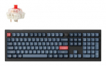 Keychron V6 Max RGB - JAV i&scaron;dėstymas - Hot-Swappable Gateron Jupiter Red belaidis klaviatūra