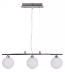 Pakabinamas &scaron;viestuvas RAISA lampshade 3x40 W G9, chromo ir baltos spalvos