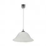 Pakabinamas &scaron;viestuvas Vera alabaster lampshade 1x60 W E27, chromo spalvos