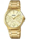 Moteri&scaron;kas laikrodis Casio LTP-V300G-9A &ndash; aukso spalvos ciferblatas