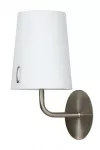 Sieninis &scaron;viestuvas L&H MUSCAT 1* 40 W E14, matinio nikelio spalvos