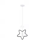 Pakabinamas &scaron;viestuvas STAR C IQ KIDS 1x20 W E27, juodos ir baltos spalvos