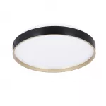 Plafonas Florida plafond czarno 33 cm white lampshade sky effect LED 18 W, aukso ir baltos spalvos