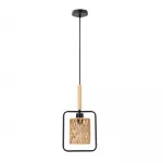 Pakabinamas &scaron;viestuvas Crown lampshade 1x40 W E27, juodos ir smėlio spalvos