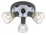 Lubinis &scaron;viestuvas MODO 3x40 W E14, chromo ir juodos spalvos