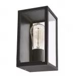 Hoya rectangular garden lamp 12x22cm black 1x60W E27 IP44