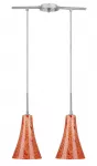 Pakabinamas &scaron;viestuvas RUFI 2x40 W E14, chromo, nikelio ir satino spalvos