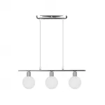 Pakabinamas &scaron;viestuvas ODEN lampshade 3x40 W G9, chromo ir baltos spalvos