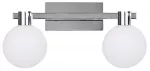Sieninis &scaron;viestuvas MALDUS lampshade 2x40 W G9, chromo ir baltos spalvos