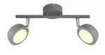 Lubinis &scaron;viestuvas MILD 3000K LED 2x6 W, pilkos spalvos