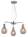 Pakabinamas &scaron;viestuvas GLIVA ( ) 3x60 W E27, chromo spalvos
