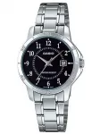 Moteri&scaron;kas laikrodis Casio LTP-V004D-1BUDF &ndash; juodas ciferblatas