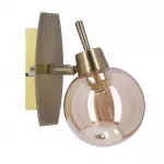 Sieninis &scaron;viestuvas Lentini patina 1x40w amber lampshade G9