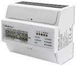 Qoltec Three-phase Bidirectional Electronic Meter | DIN Rail Energy Meter | 400V | 100A | LCD | 4P