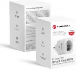 FORCELL F-ENERGY EU02 Smart Plug 230V with WiFi, programmer and Tuya/Amazon Alexa support - white