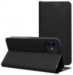 LUNA Book Carbon knyginio tipo telefono dėklas iPhone 17 Pro juodas
