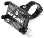 GUB bike holder for mobile phone G81 Aluminium black