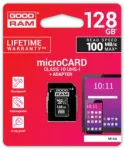 Goodram microSDXC class 10 UHS I 128GB Atmiņas Karte + Adapteris