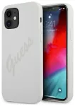 Guess GUHCP12SLSVSCR Script Vintage Aizsargapvalks priek&scaron; iPhone 12 mini 5,4" / krēmkrāsas