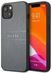 Guess GUHCP13SPSASBGR Saffiano Strap Aizsargapvalks priek&scaron; iPhone 13 mini 5,4" / pelēks